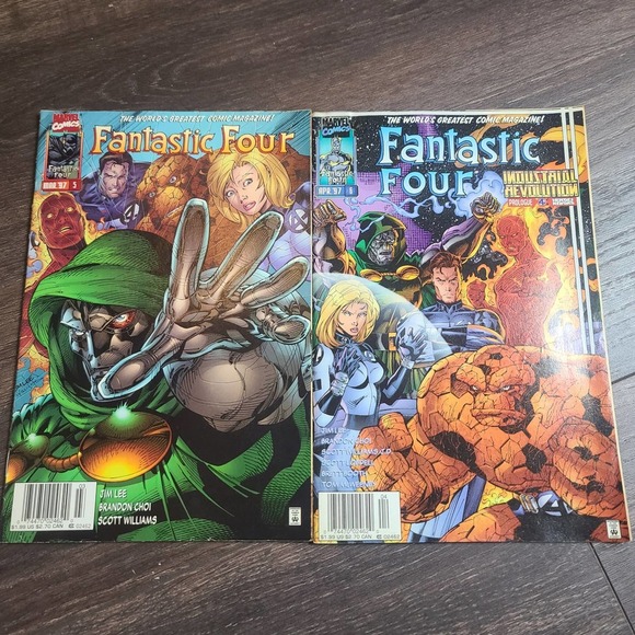 Fantastic Four #5 And #6 Vol. 2  Jim Lee 1997 Marvel - Picture 1 of 8